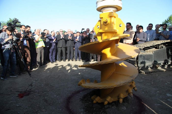 Pose de la première pierre d’un pont ferroviaire à la frontière de l’Azerbaïdjan avec l’Iran